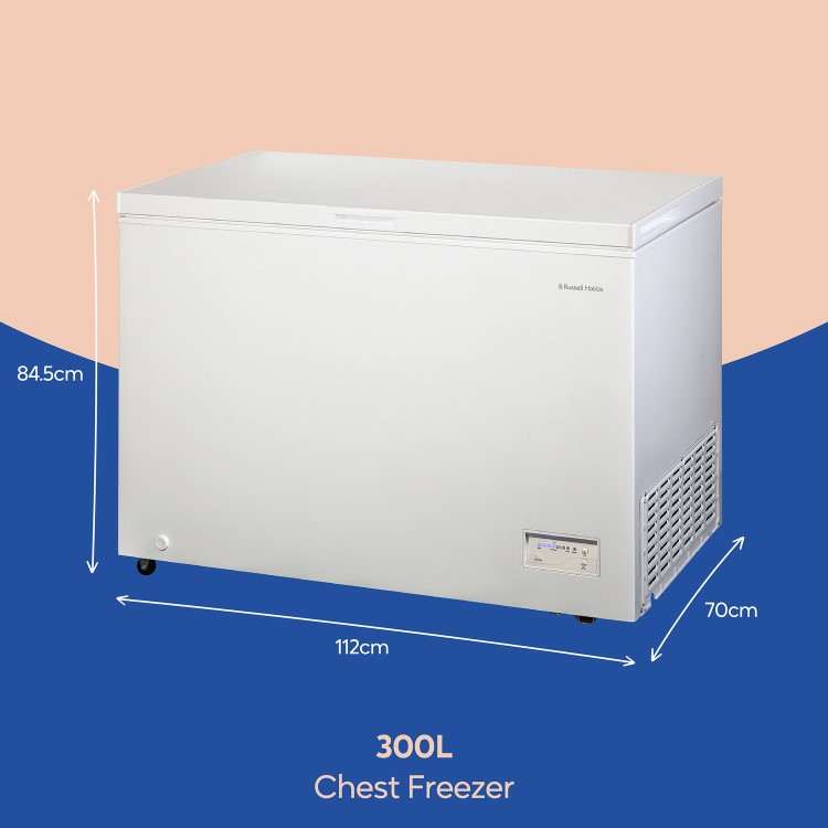 Russell Hobbs 300 Litre Chest Freezer - White