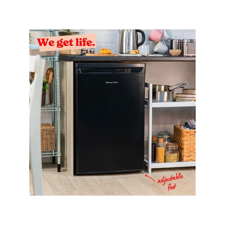 Russell Hobbs 91 Litre Freestanding Freezer - Black 