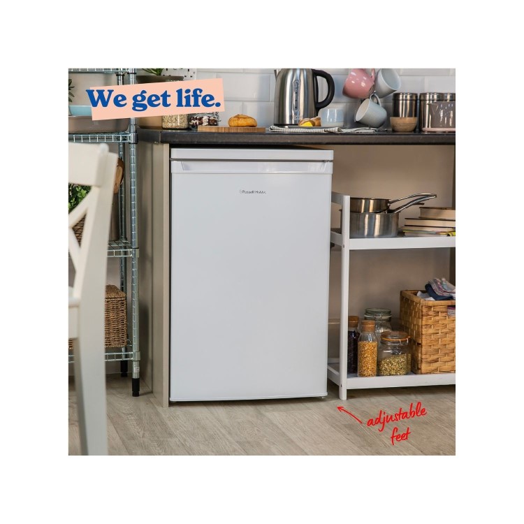 Russell Hobbs 127 Litre Freestanding Under Counter Fridge - White