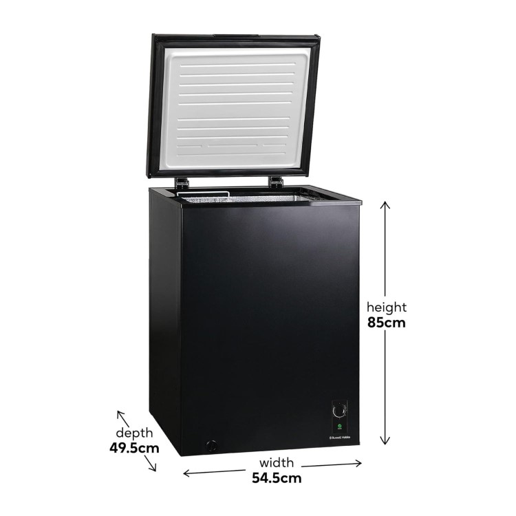 Russell Hobbs 99L Chest Freezer - Black