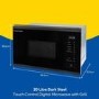 Refurbished Russell Hobbs RHBM2002DS Built In 20L 800W Microwave & Grill Black