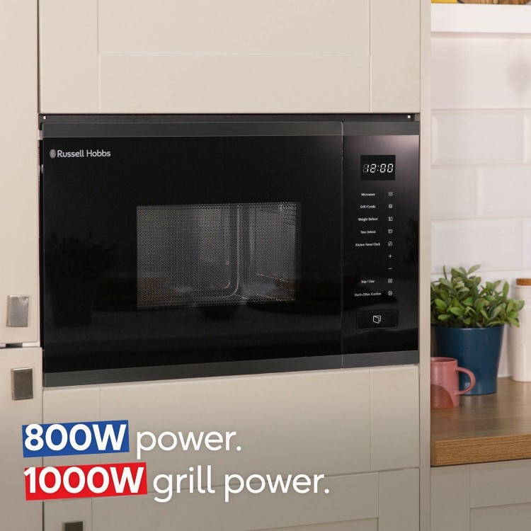 Russell Hobbs Built-In Microwave & Grill - Black