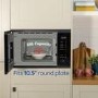 Refurbished Russell Hobbs RHBM2002DS Built In 20L 800W Microwave & Grill Black