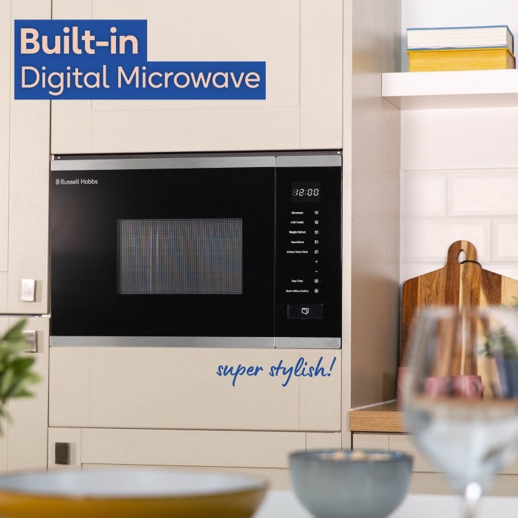 Russell Hobbs Built-In Microwave & Grill - Stainless steel