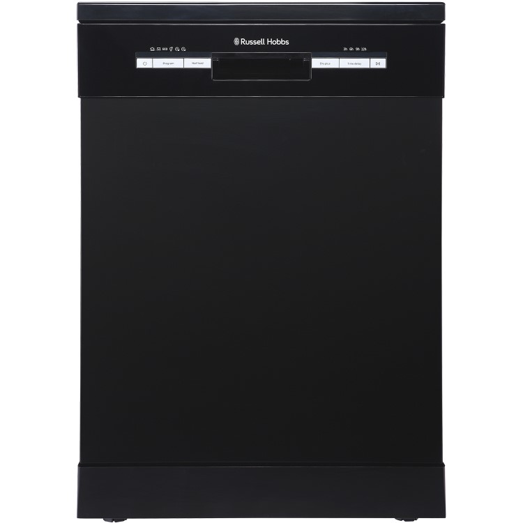 Russell Hobbs RHDW3B Energy Efficient 12 Place Full Size Freestanding Dishwasher - Black