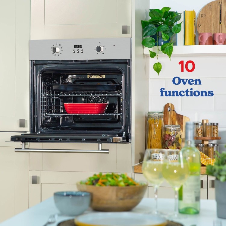 Russell Hobbs Multifunction Electric Single Oven - Stainless Steel