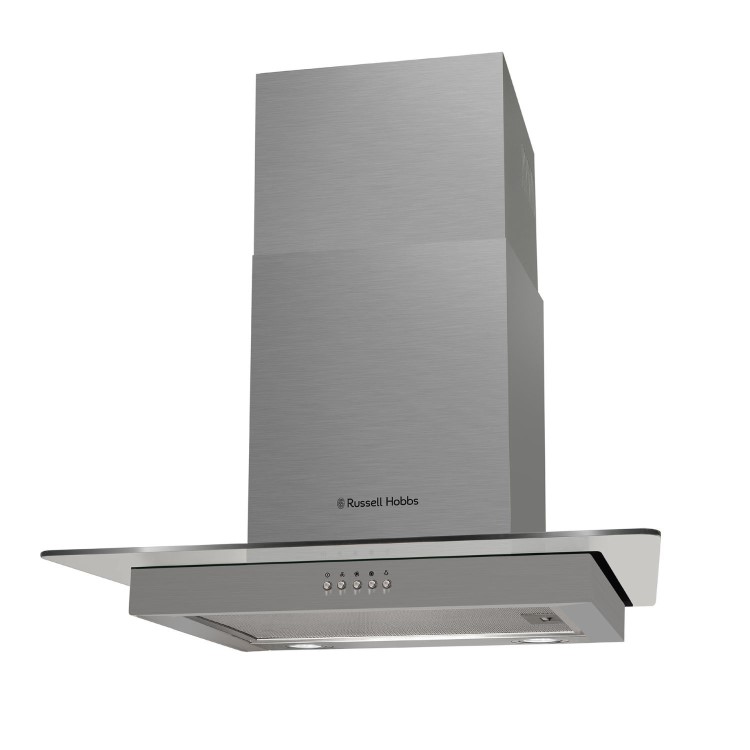 Russell Hobbs 60cm Flat Glass Chimney Cooker Hood - Stainless Steel