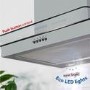 Russell Hobbs 60cm Flat Glass Chimney Cooker Hood - Stainless Steel