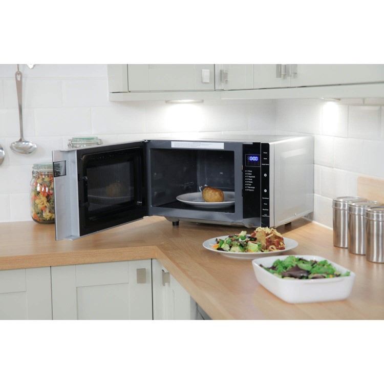 Russell Hobbs 23L Freestanding Solo Flatbed Microwave - Silver