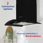 Russell Hobbs 90cm Curved Glass Chimney Cooker Hood - Black