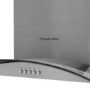 Russell Hobbs 90cm Curved Glass Chimney Cooker Hood - Stainless Steel