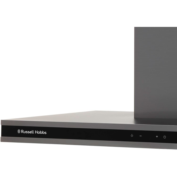 Russell Hobbs 90cm Flat Cooker Hood - Dark Steel