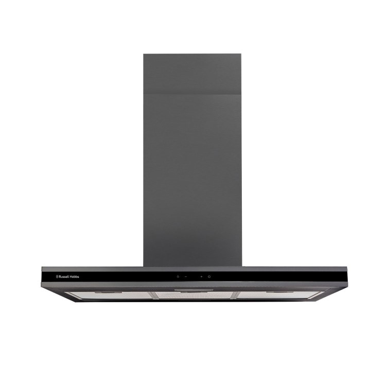 Russell Hobbs 90cm Midnight Island Cooker Hood - Dark Steel