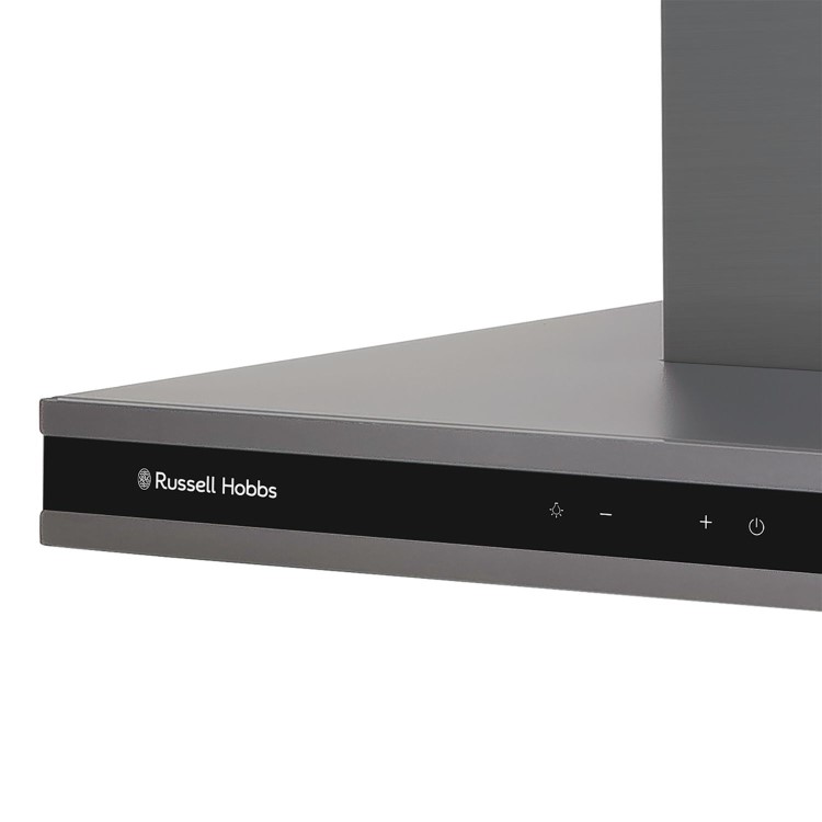 Russell Hobbs 90cm Midnight Island Cooker Hood - Dark Steel