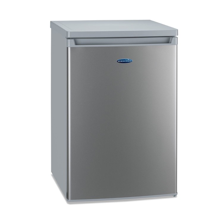 Iceking 109 Litre Freestanding Undercounter Larder Fridge - Silver