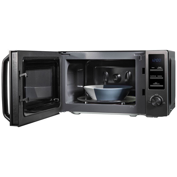 Russell Hobbs Midnight Collection 20L Freestanding Solo Microwave - Dark Steel