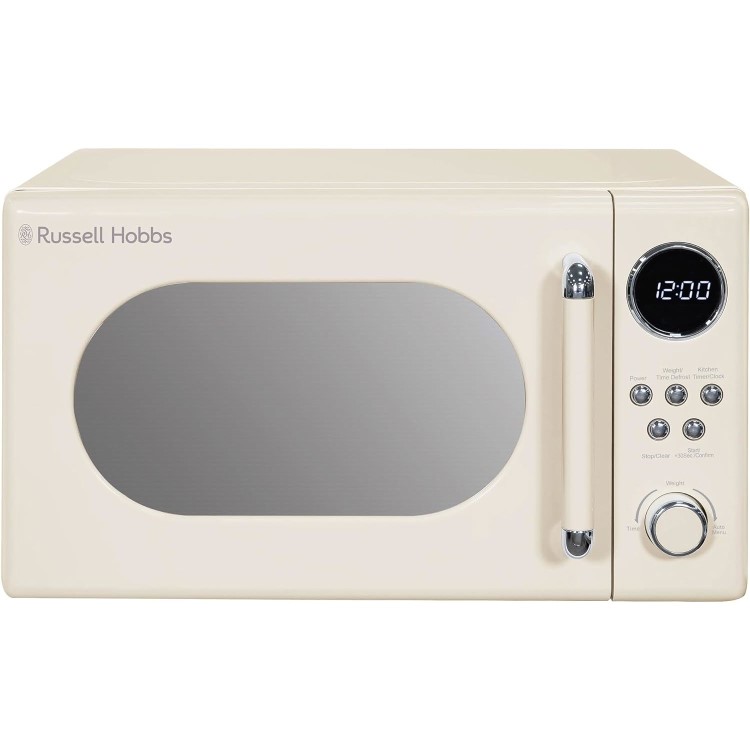 Russell Hobbs Retro 20L Freestanding Solo Microwave - Cream