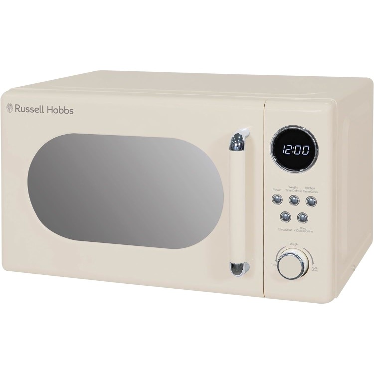 Russell Hobbs Retro 20L Freestanding Solo Microwave - Cream