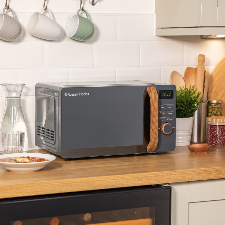 Russell Hobbs Scandi 17L Digital Microwave - Grey