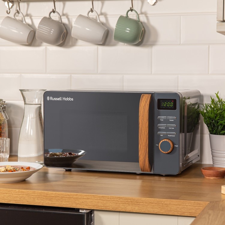 Russell Hobbs Scandi 17L Digital Microwave - Grey