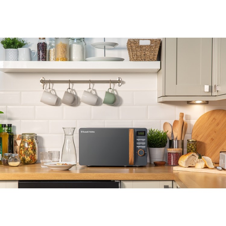 Russell Hobbs Scandi 17L Digital Microwave - Grey