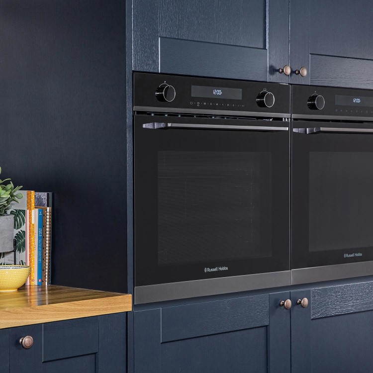 Russell Hobbs Electric Single Oven & Microwave - Black