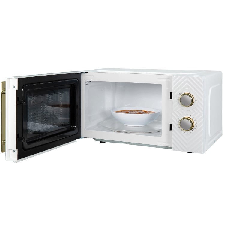 Russell Hobbs Groove 17L Compact Freestanding Solo Microwave - White