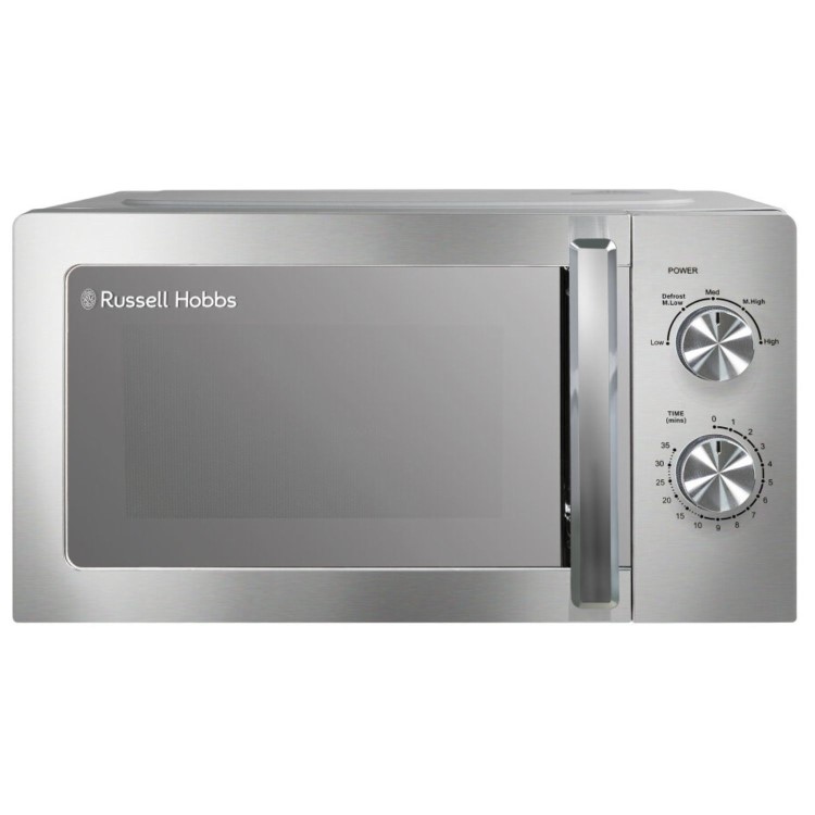 Russell Hobbs 20L Freestanding Solo Microwave Oven - Stainless Steel