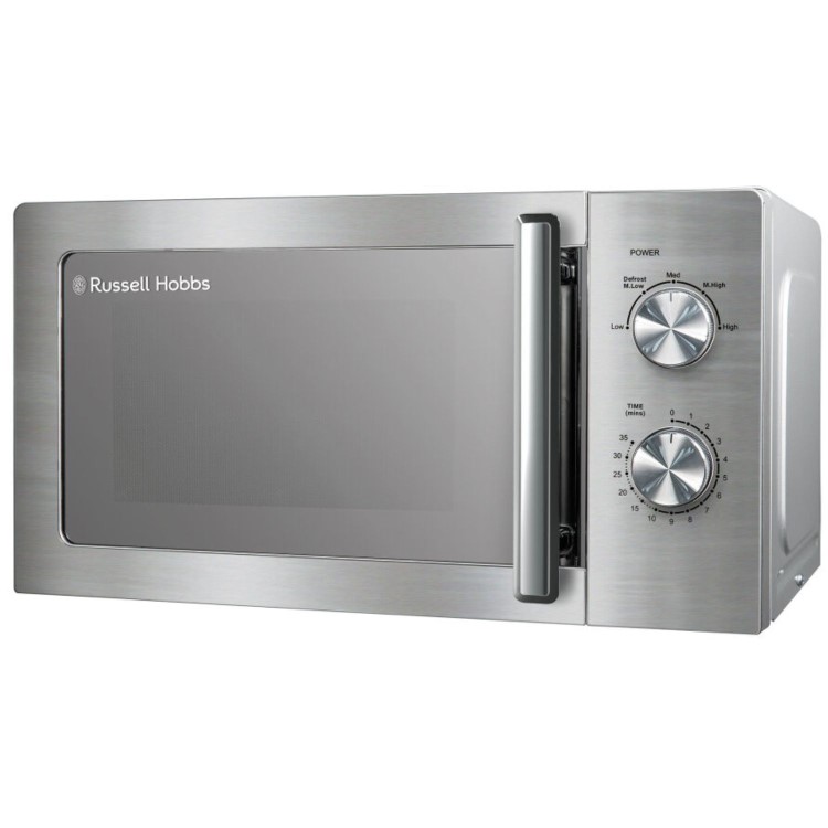 Russell Hobbs 20L Freestanding Solo Microwave Oven - Stainless Steel