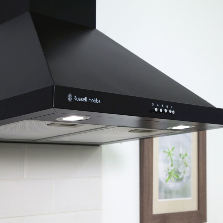 Russell Hobbs 60cm Chimney Cooker Hood - Black