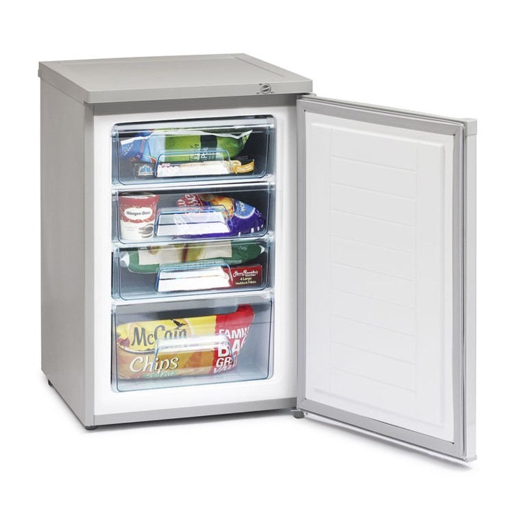 Iceking 91 Litre Freestanding Undercounter Freezer - Silver