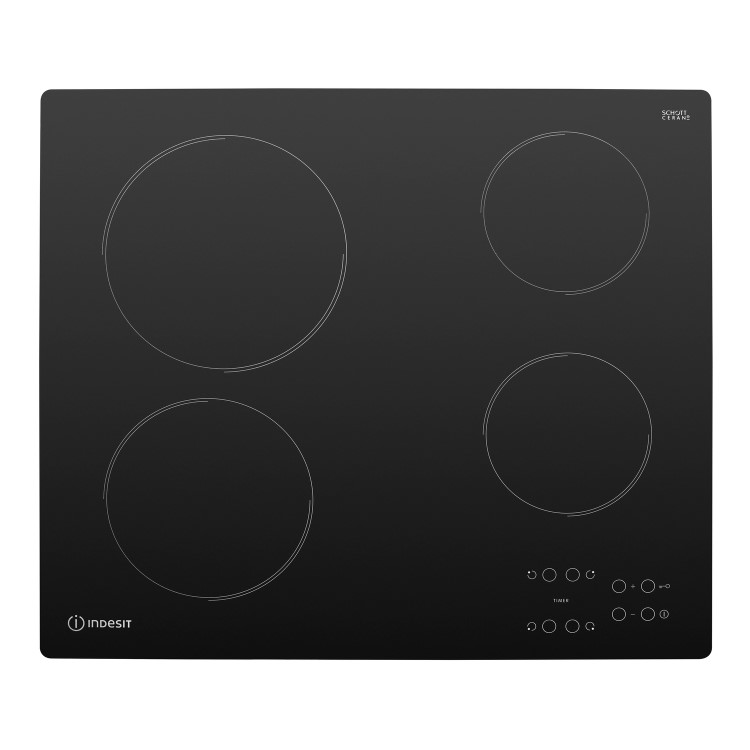 GRADE A3 - Indesit RI161C 58cm Touch Control Ceramic Hob - Black