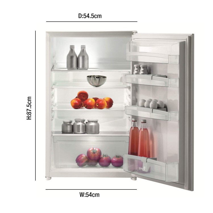 Gorenje RI4091AW 54cm Wide Integrated In-Column Larder Fridge - White