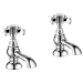 Chrome Traditional Basin Pillar Taps - Ripley