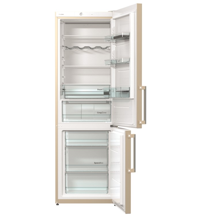 Gorenje RK6192ECUK RK6192EC 453688 60cm Wide Frost Less Freestanding Fridge Freezer Champagne