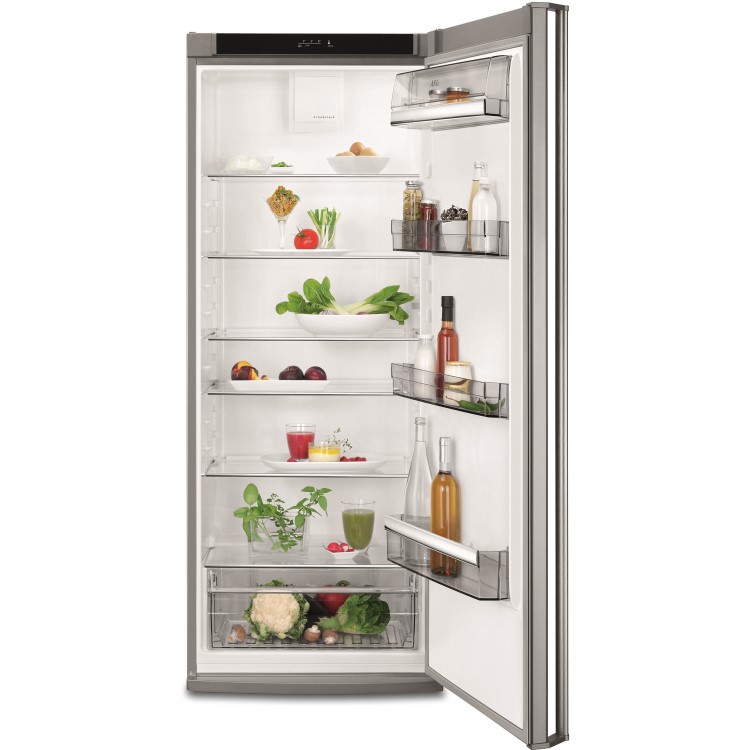 AEG RKB63221DX 154.4x59.5cm 317L Touch Control Freestanding Fridge - Stainless Steel