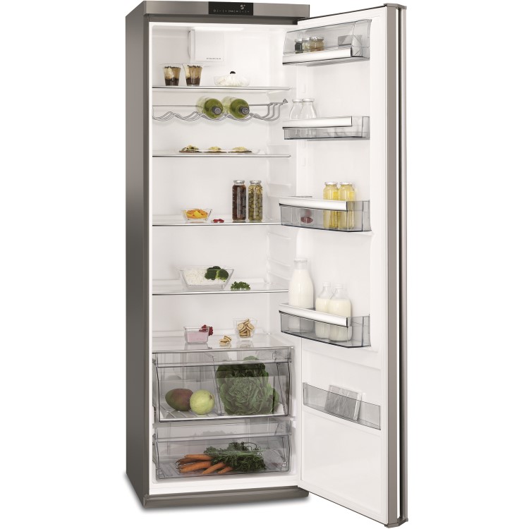 AEG 400 Litre Freestanding Fridge - Stainless Steel 