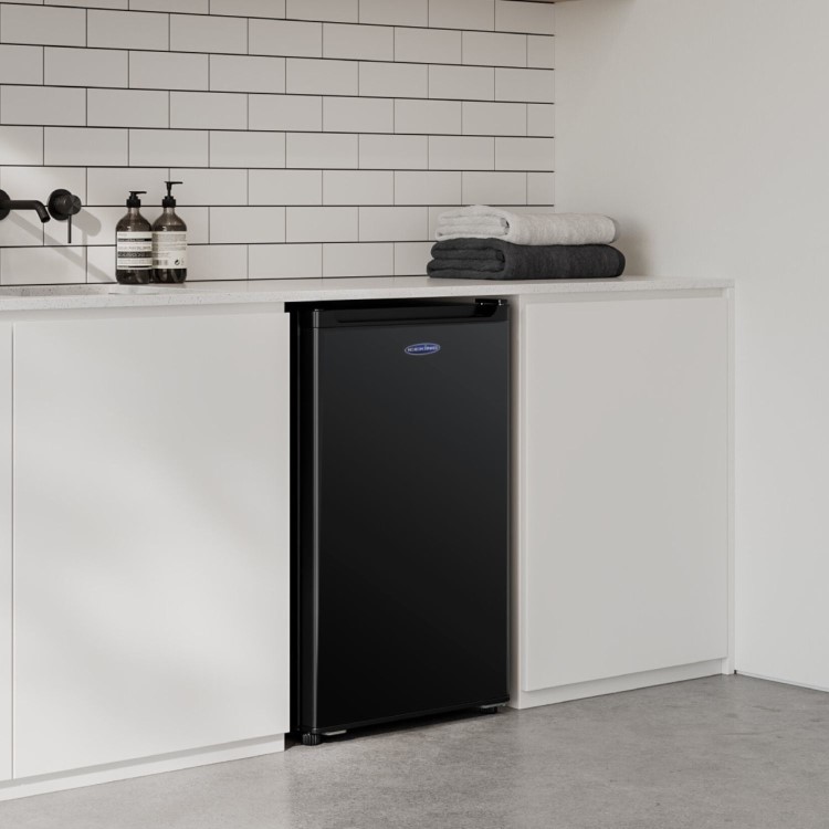 Iceking 88 Litre Freestanding Undercounter Larder Fridge - Black