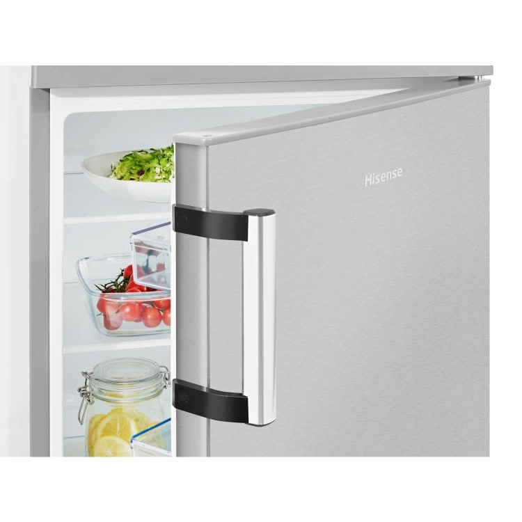 GRADE A2 - Hisense RL170D4BC21 56cm Wide Freestanding Under Counter Larder Fridge - Stainless Steel