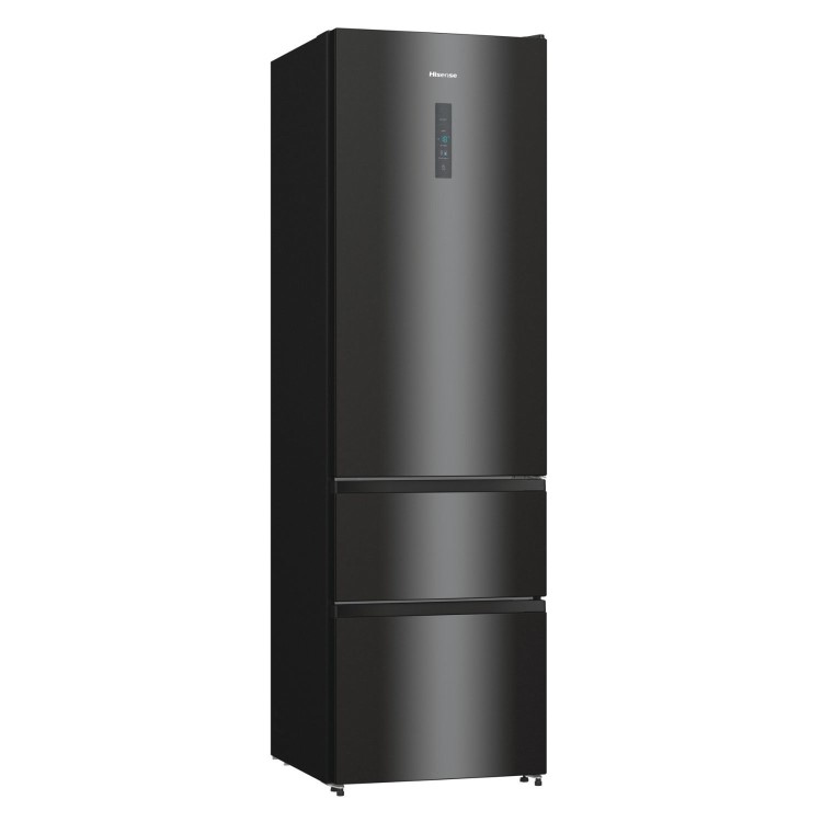 Hisense 378 Litre 70/30 Freestanding Fridge Freezer - Black