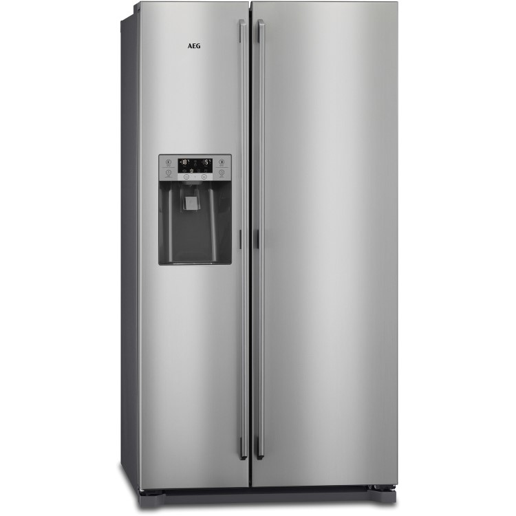 AEG RMB76111NX American Side-by-side Fridge Freezer - Antifingerprint Stainless Steel