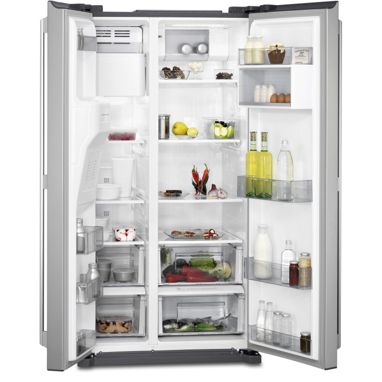 AEG RMB76111NX American Side-by-side Fridge Freezer - Antifingerprint Stainless Steel