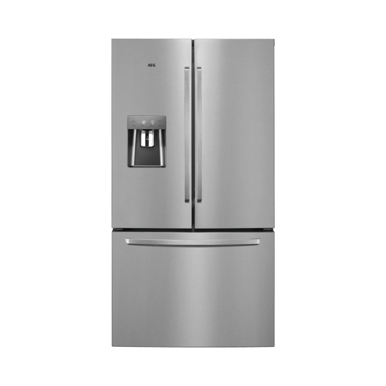 AEG French Door Large Freestanding Fridge Freezer - Stainless Steel 