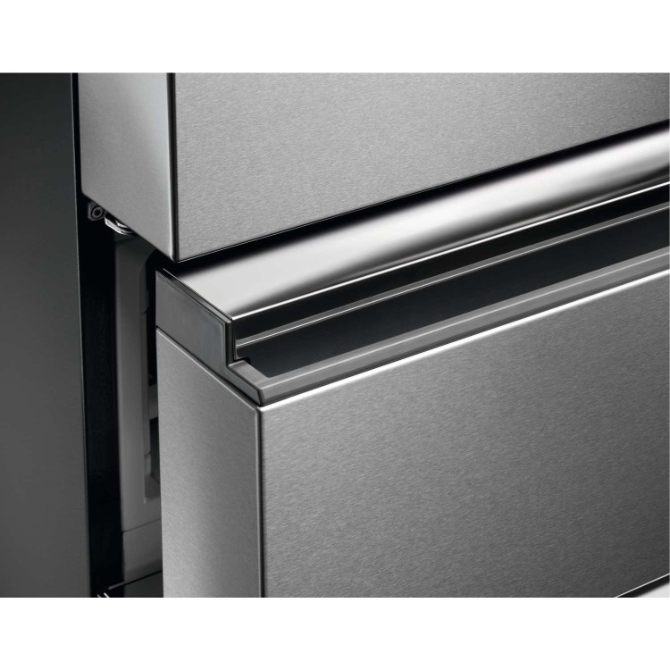 AEG RMB96719CX Freestanding American Fridge Freezer With Plumbed Ice & Water Dispenser - Silver With Stainless Steel Doors