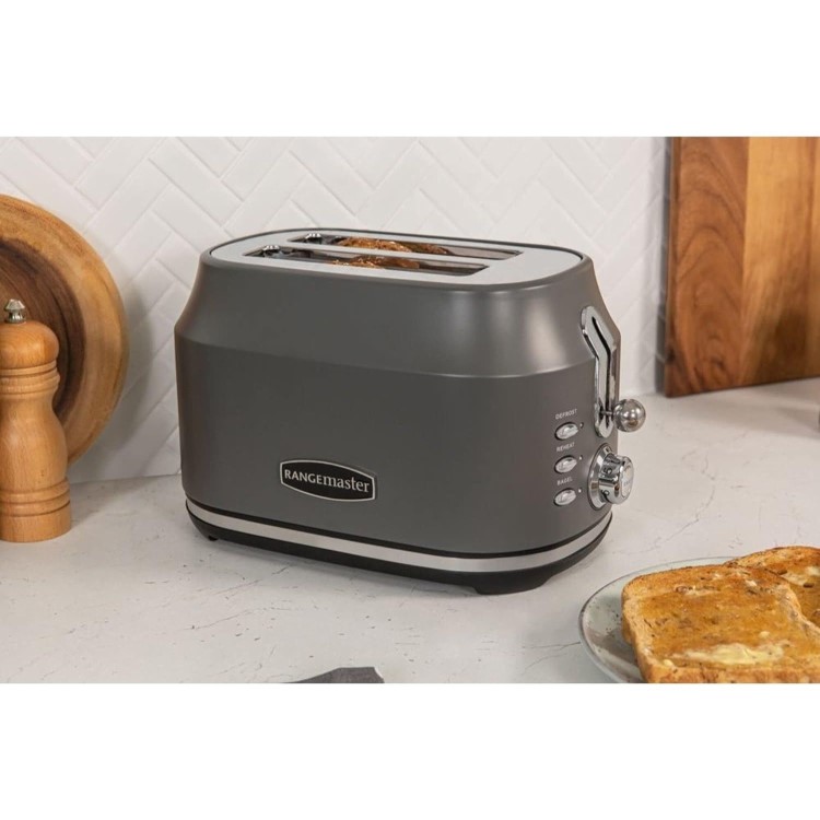 Rangemaster Classic 2 Slice Toaster - Grey