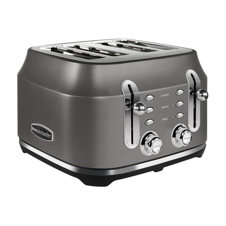 Refurbished Rangemaster Classic 4 Slice Toaster Grey