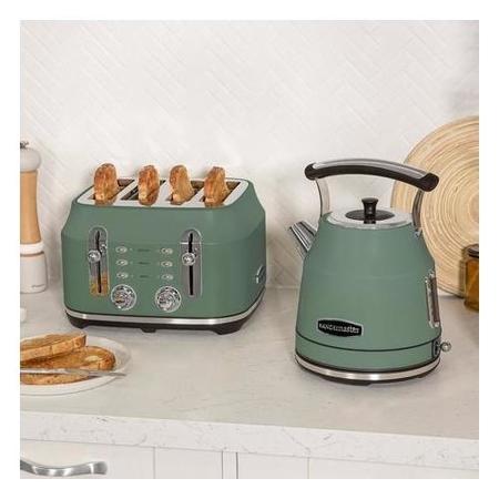 Rangemaster Classic 4 Slice Toaster - Mineral Green