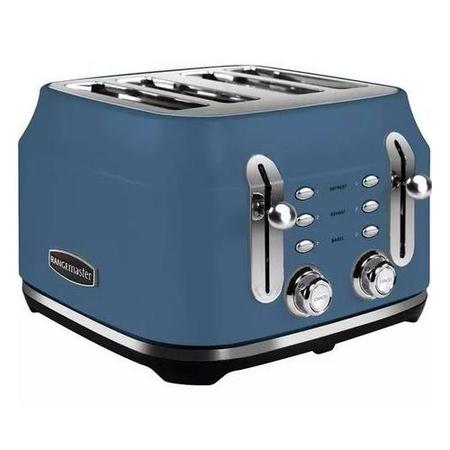 Rangemaster Classic 4 Slice Toaster - Stone Blue