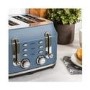 Rangemaster Classic 4 Slice Toaster - Stone Blue