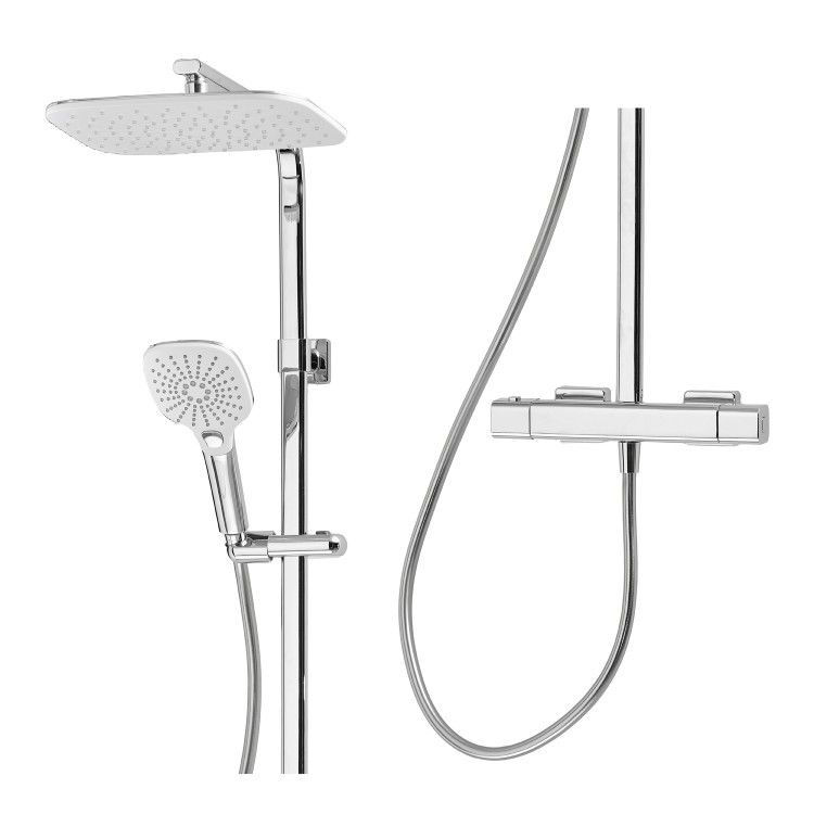 Triton Velino Cool Touch Bar Diverter Thermostatic Mixer Shower